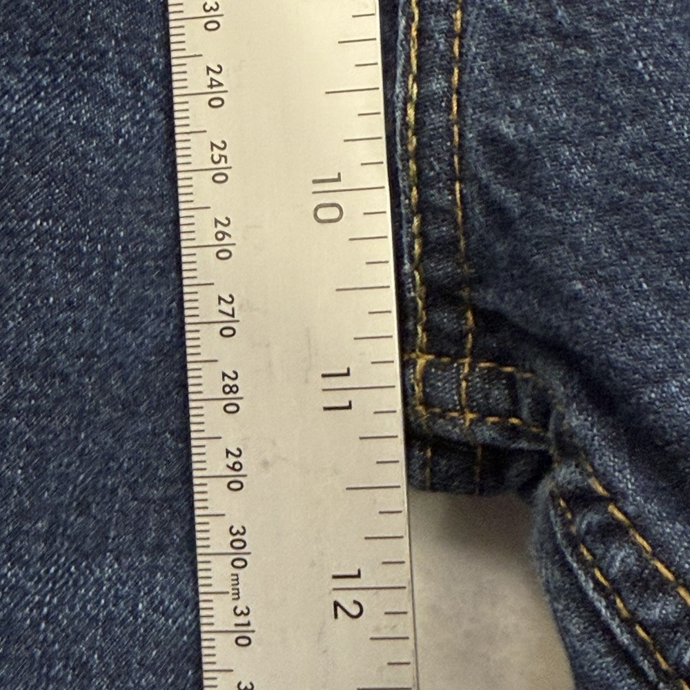 Levi's 527 Slim Bootcut Jeans Mens W34 L32 Light Blue Denim Casual Western - Picture 12 of 12